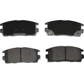 Rear brake pad set BOLK - BOL-D021056