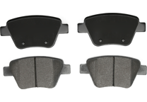 Rear brake pad set