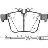 Rear brake pad set BOLK - BOL-I010378