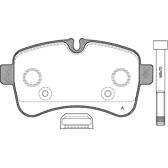 Rear brake pad set BOLK - BOL-I010379