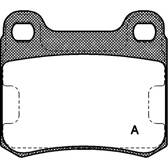 Rear brake pad set BOLK - BOL-I010381