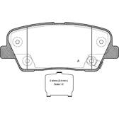 Rear brake pad set BOLK - BOL-I010383