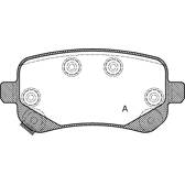 Rear brake pad set BOLK - BOL-I010384