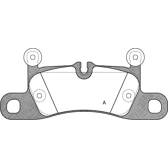 Rear brake pad set BOLK - BOL-I010385