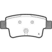 Rear brake pad set BOLK - BOL-I010386