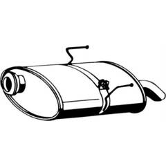 Silencieux arrière BOLK - BOL-C091180