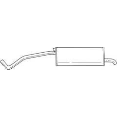 Silencieux arrière BOLK - BOL-J120013