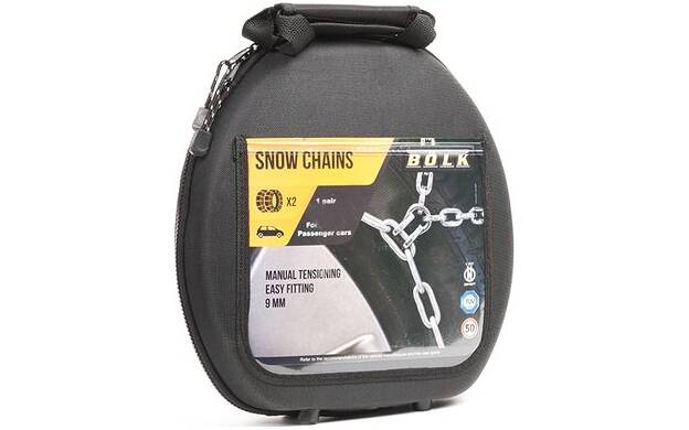 2 Manual tensioning traditional steel snow chains 9mm BOLK 90