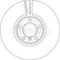 Brake disc (per unit) BORG and BECK - BBD7001S