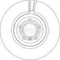 Brake disc (per unit) BORG and BECK - BBD7002S