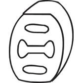 Batente de encosto, silenciador BOSAL - 255-854