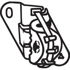 Bosal 255-207 Butée Élastique Silencieux Pot D'Échappement - Compatible Renault