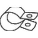 Clamp, exhaust system BOSAL - 254-450