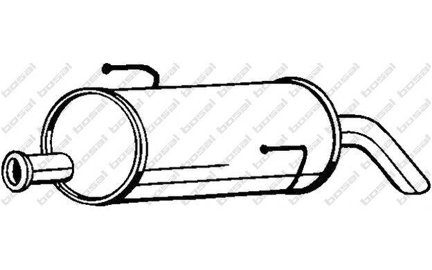 Mister Auto Autoteile BOSAL Endschalldämpfer 220-017