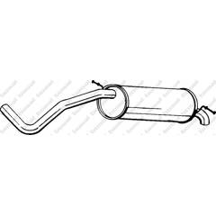 BOSAL Endschalldämpfer für OPEL ASTRA 185-009 Mister Auto Autoteile
