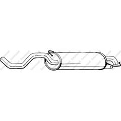 BOSAL Endschalldämpfer für OPEL ASTRA 185-009 Mister Auto Autoteile