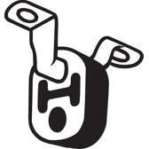 Gummibuffert, ljuddämopare BOSAL - 255-086