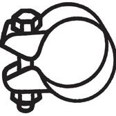 Klämma, avgassystem BOSAL - 250-354