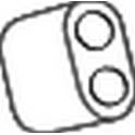 Rubber Buffer, muffler BOSAL - 255-819