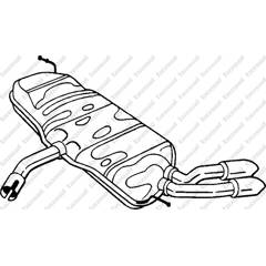 Silencieux arrière BOSAL - 105-027