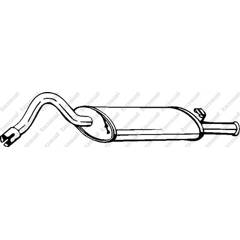 Silencieux arrière BOSAL - 130-209