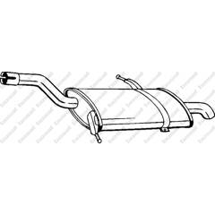 Silencieux arrière BOSAL - 135-125