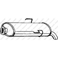 Silencieux arrière BOSAL - 135-419
