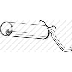 Silencieux arrière BOSAL - 135-569