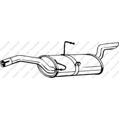 Silencieux arrière BOSAL - 148-103