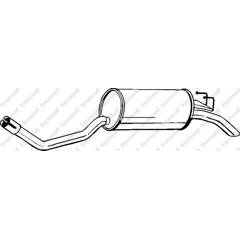 Silencieux arrière BOSAL - 148-123