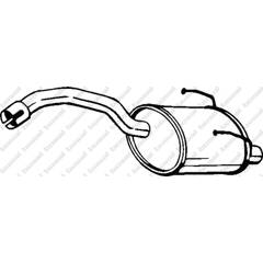 Silencieux arrière BOSAL - 148-187