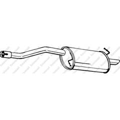 Silencieux arrière BOSAL - 154-123