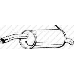 Silencieux arrière BOSAL - 154-409