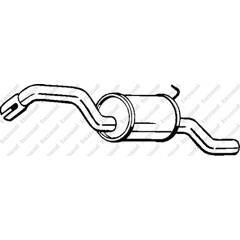 Silencieux arrière BOSAL - 154-471