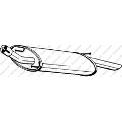 Silencieux arrière BOSAL - 154-955