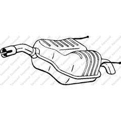 Silencieux arrière BOSAL - 185-007