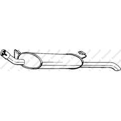 Silencieux arrière BOSAL - 185-135