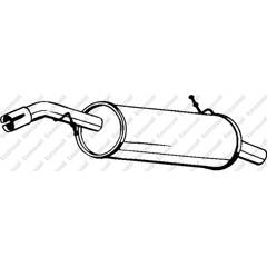 Silencieux arrière BOSAL - 190-063