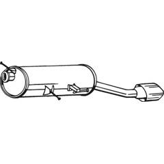 Silencieux Arrière BOSAL Pour SMART FORTWO Coupe (453) Et Renault Twingo III - Ref 4534900210