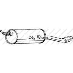 Silencieux arrière BOSAL - 190-173