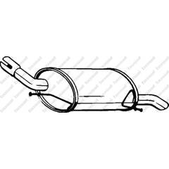 Silencieux arrière BOSAL - 190-235