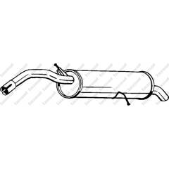 Silencieux arrière BOSAL - 190-243