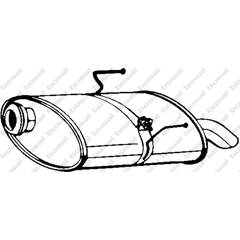 Silencieux arrière BOSAL - 190-265