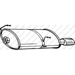 Silencieux arrière BOSAL - 190-619