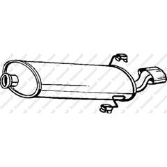 Silencieux arrière BOSAL - 190-701