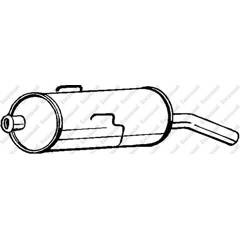 Silencieux arrière BOSAL - 190-797