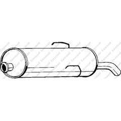 Silencieux arrière BOSAL - 190-805