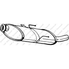 Silencieux arrière BOSAL - 190-833