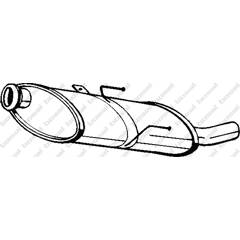 Silencieux arrière BOSAL - 190-863