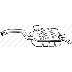 Silencieux arrière BOSAL - 190-905